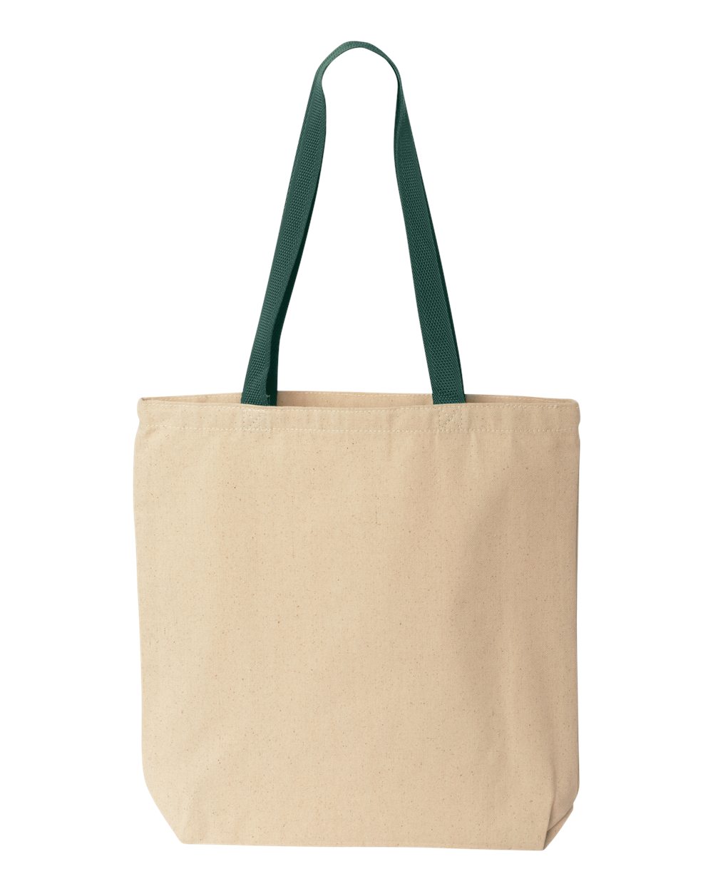 Natural Tote with Contrast-Color Handles - 8868 19