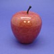 Red Marble Apple Paperweight with Natural Stem 1