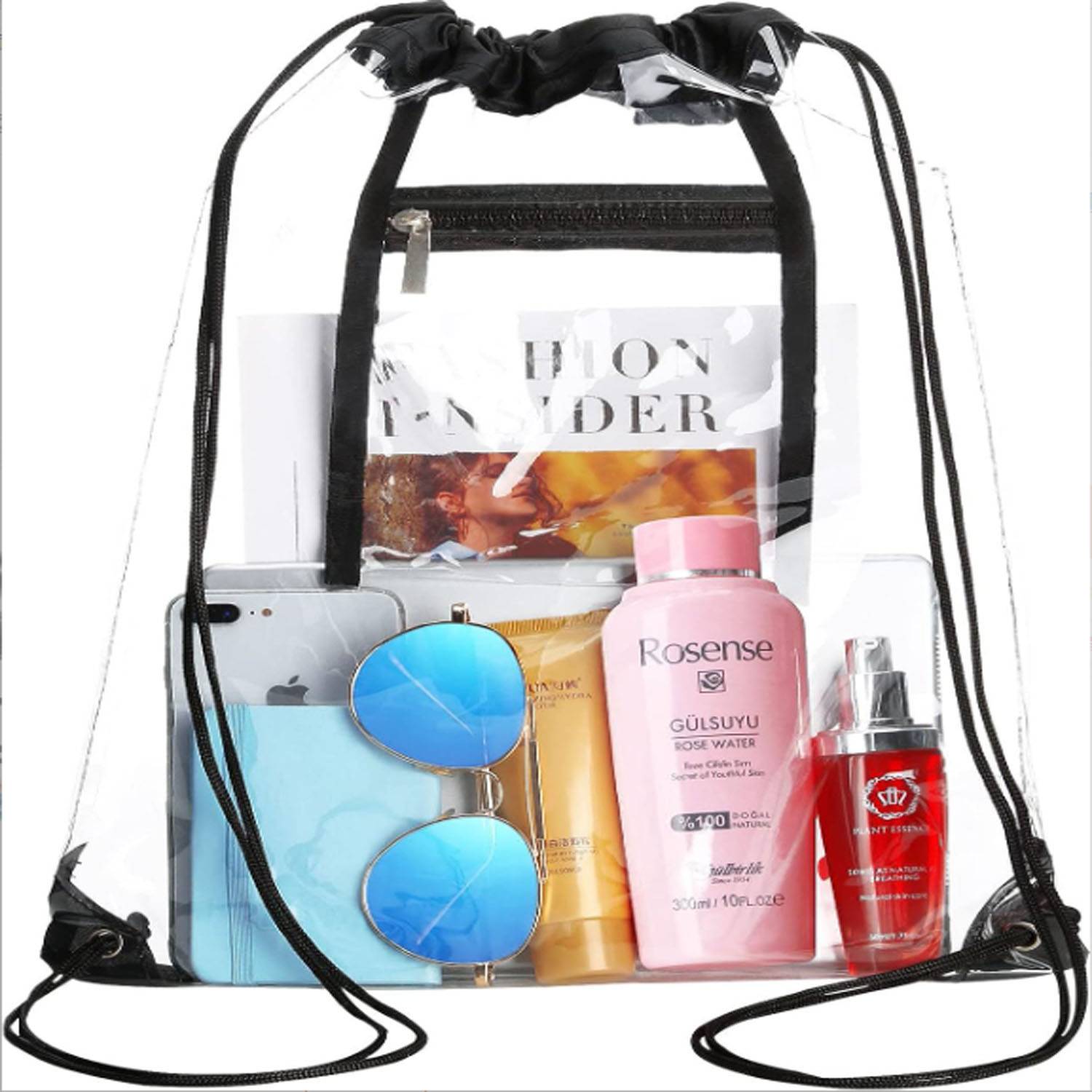 Travel Waterproof Clear Drawstring Bag 7