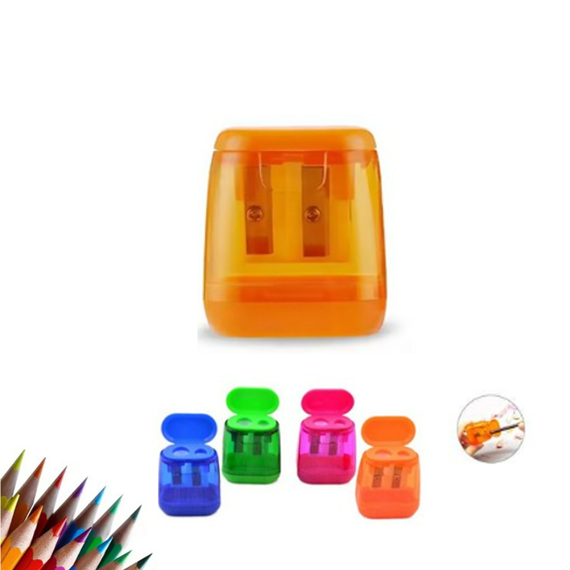 Double Hole Pencil Sharpener 1
