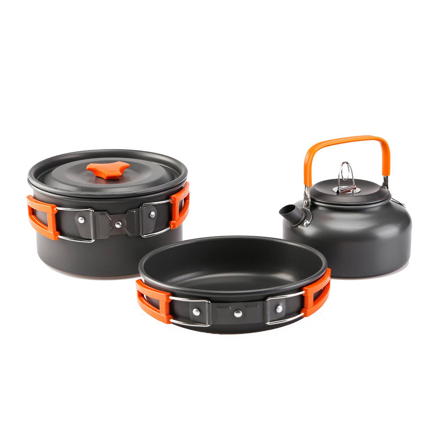 3 Pcs Outdoor Aluminum Camping Cookware Set 9