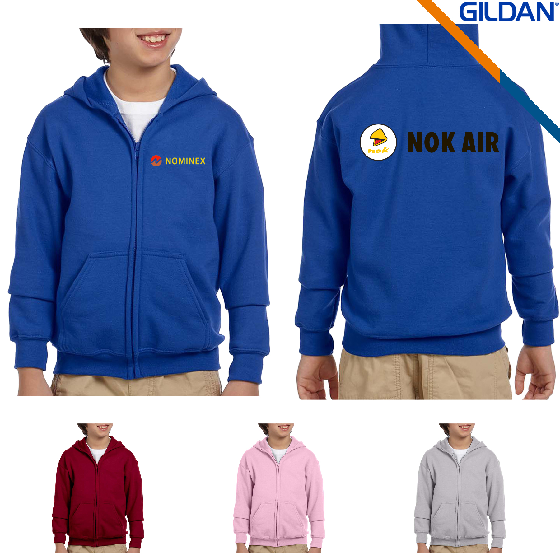 Gildan® Heavy Blend Youth Full Zipper Sweatshirts, custom hoodie or sweatshirt with logo imprint 6
