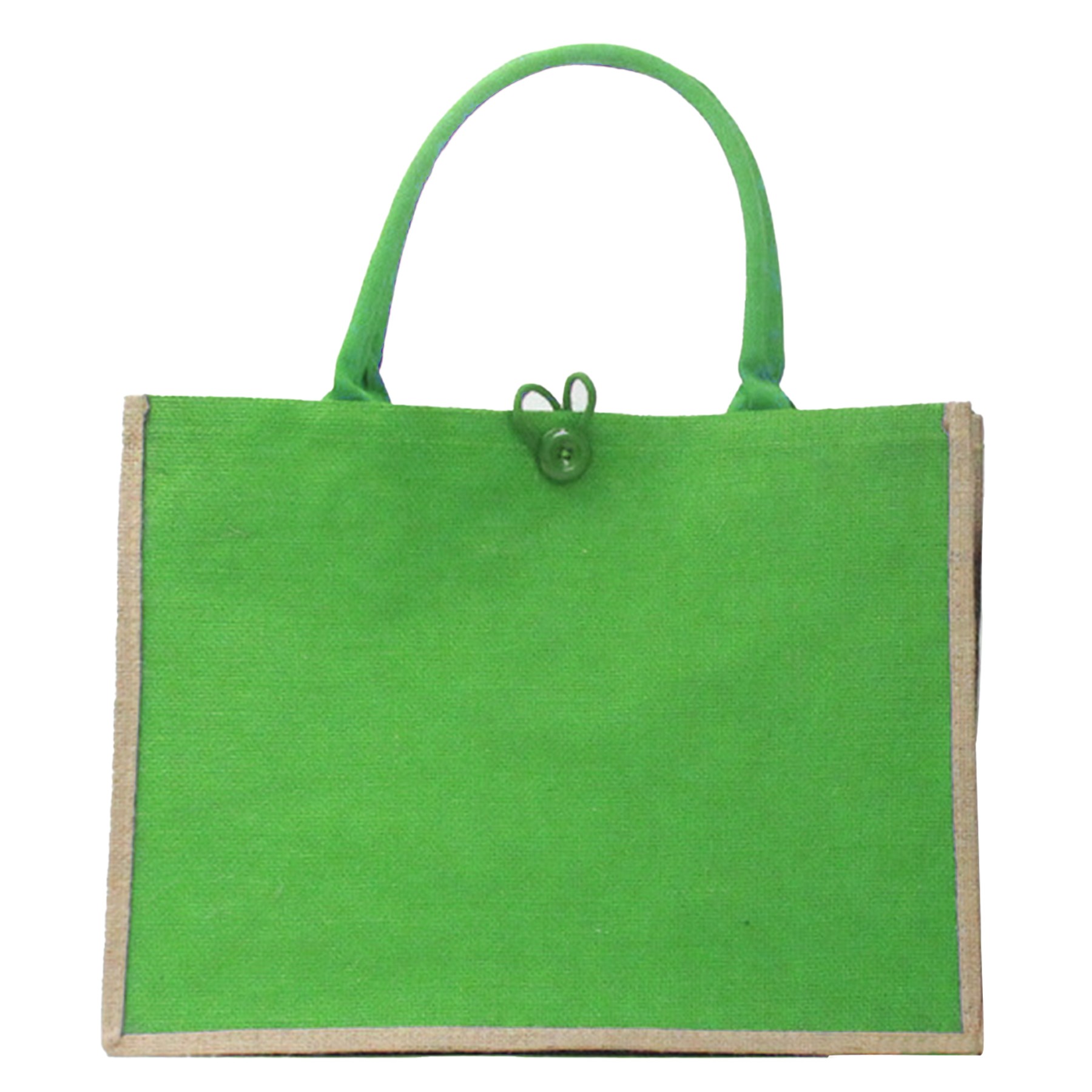 17.72 X 5.51 X 13.78 Inch Contrast Design Jute Tote Bag 3