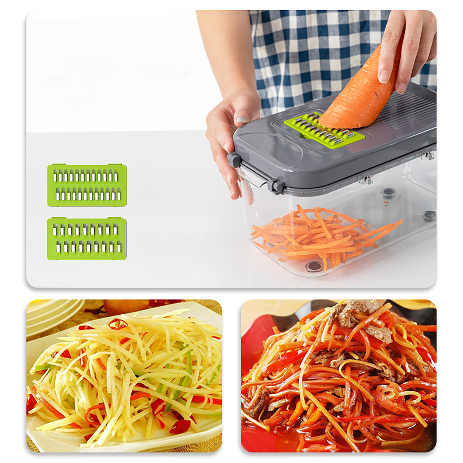 22-in-1 super Chop Pro Vegetable Chopper & Dicer Set 8