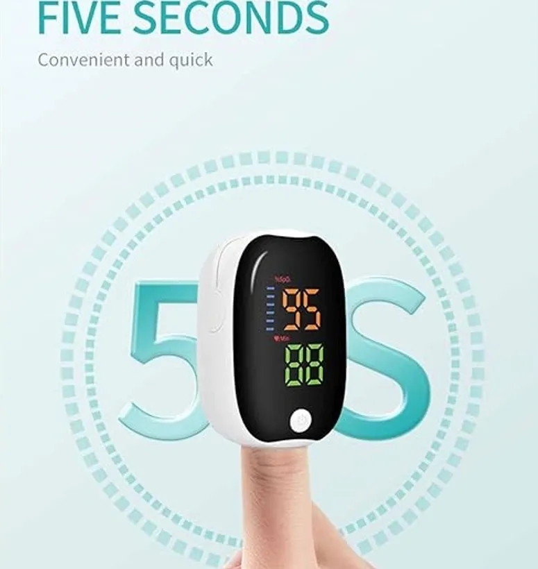 Bluetooth Oximeter with Perfusion Index - Accurate Spo2 Monitor for Clinics & Home 1