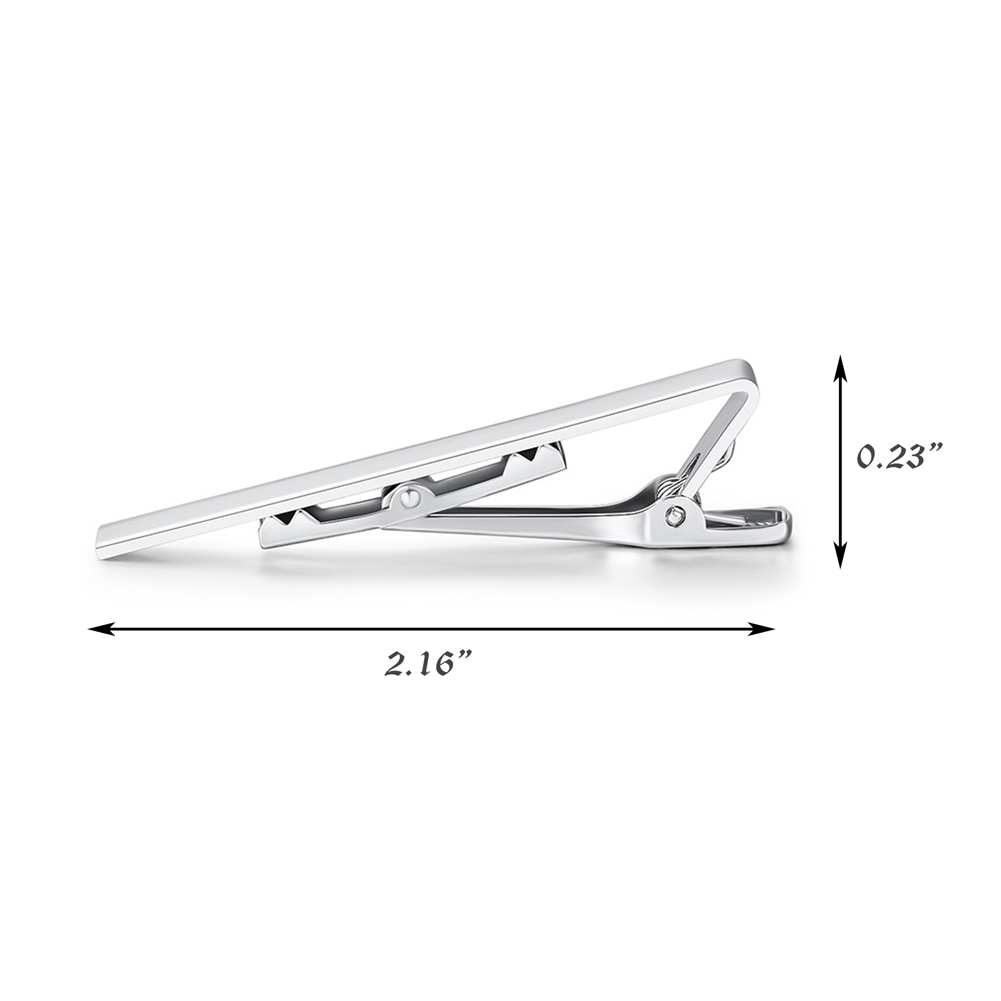 Metallic Glossy Tie Clips 2