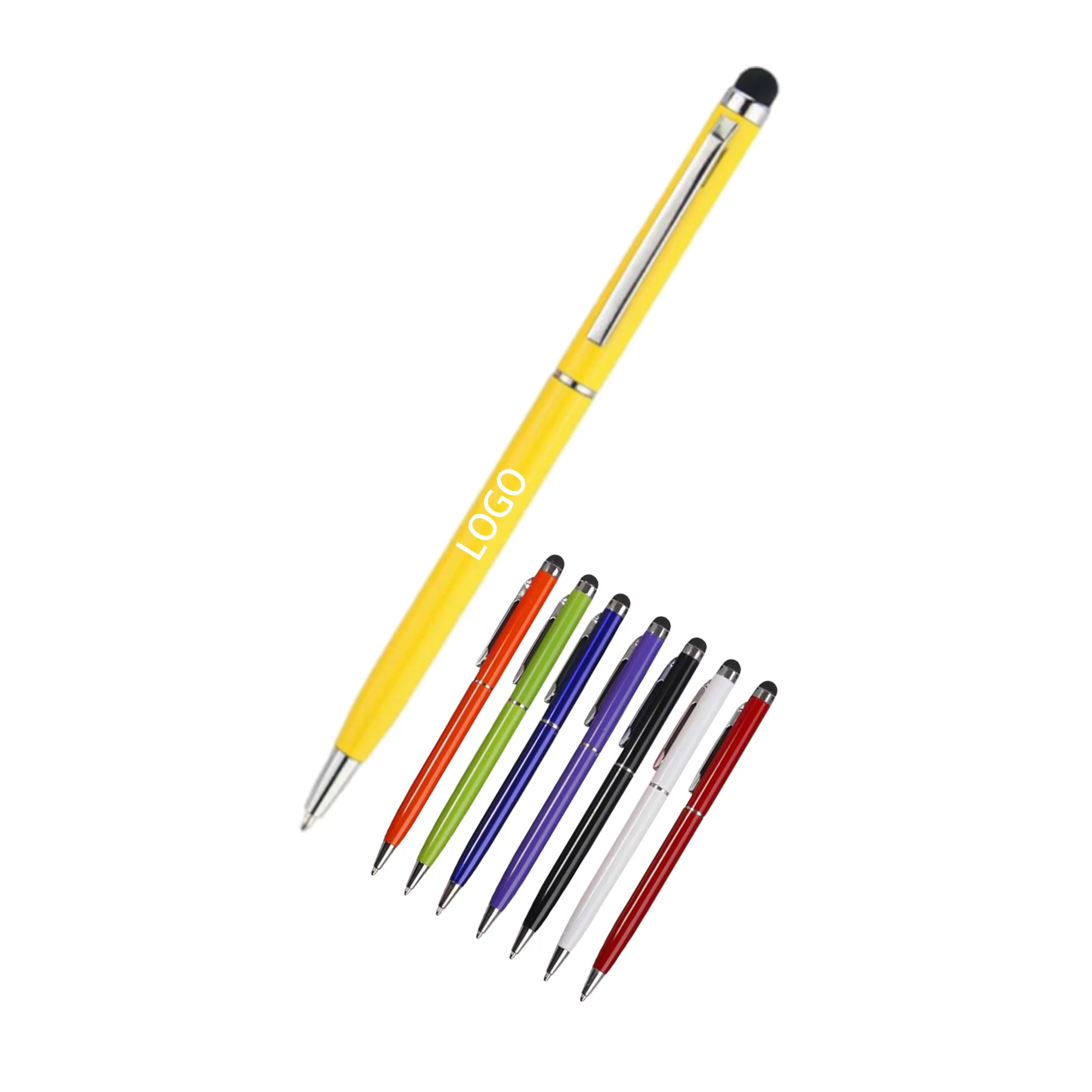 Metal Aluminum Rotating Touch Screen Ballpoint Pen