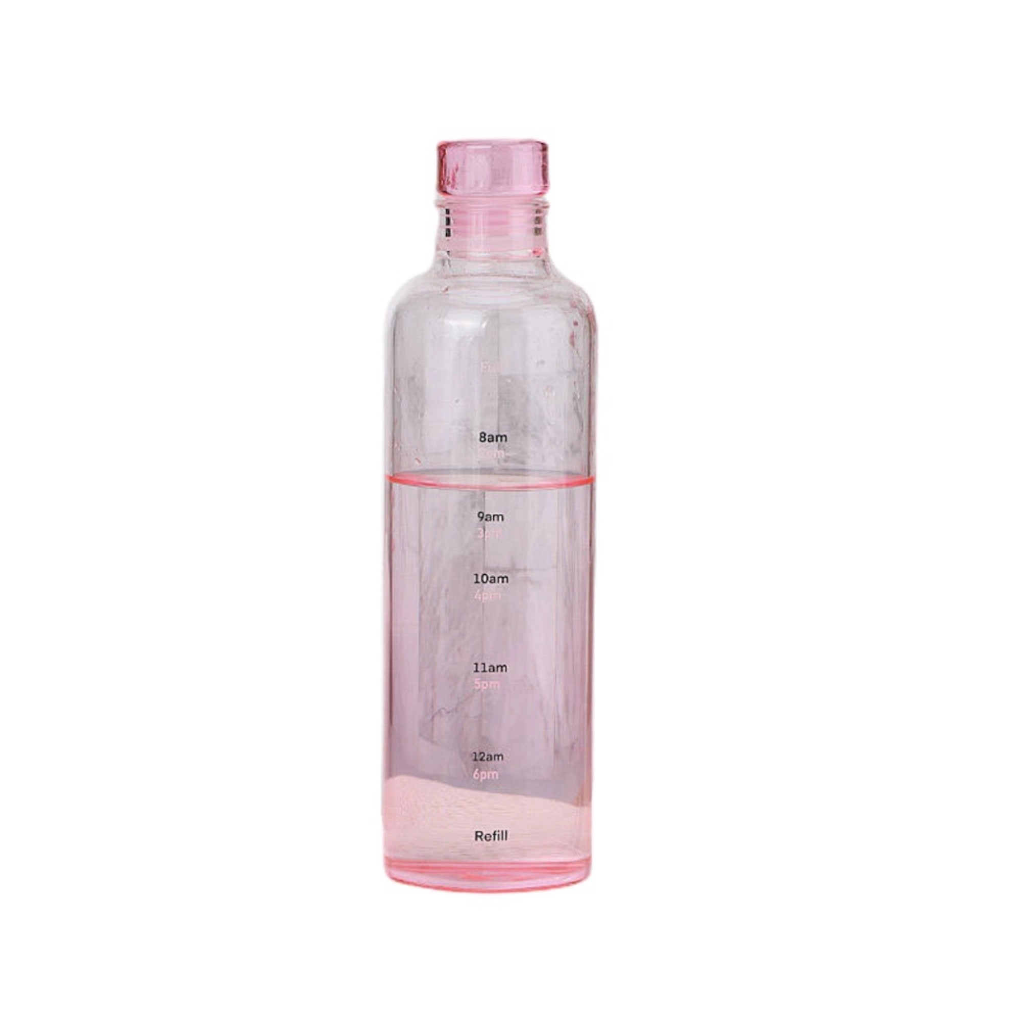 Portable Glass Water Bottle  With Time Marker 2