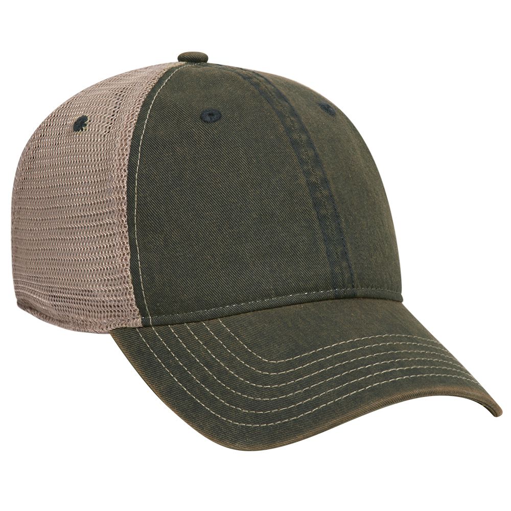 OTTO CAP® 6 Panel Low Profile Mesh Back Trucker Dad Hat 8