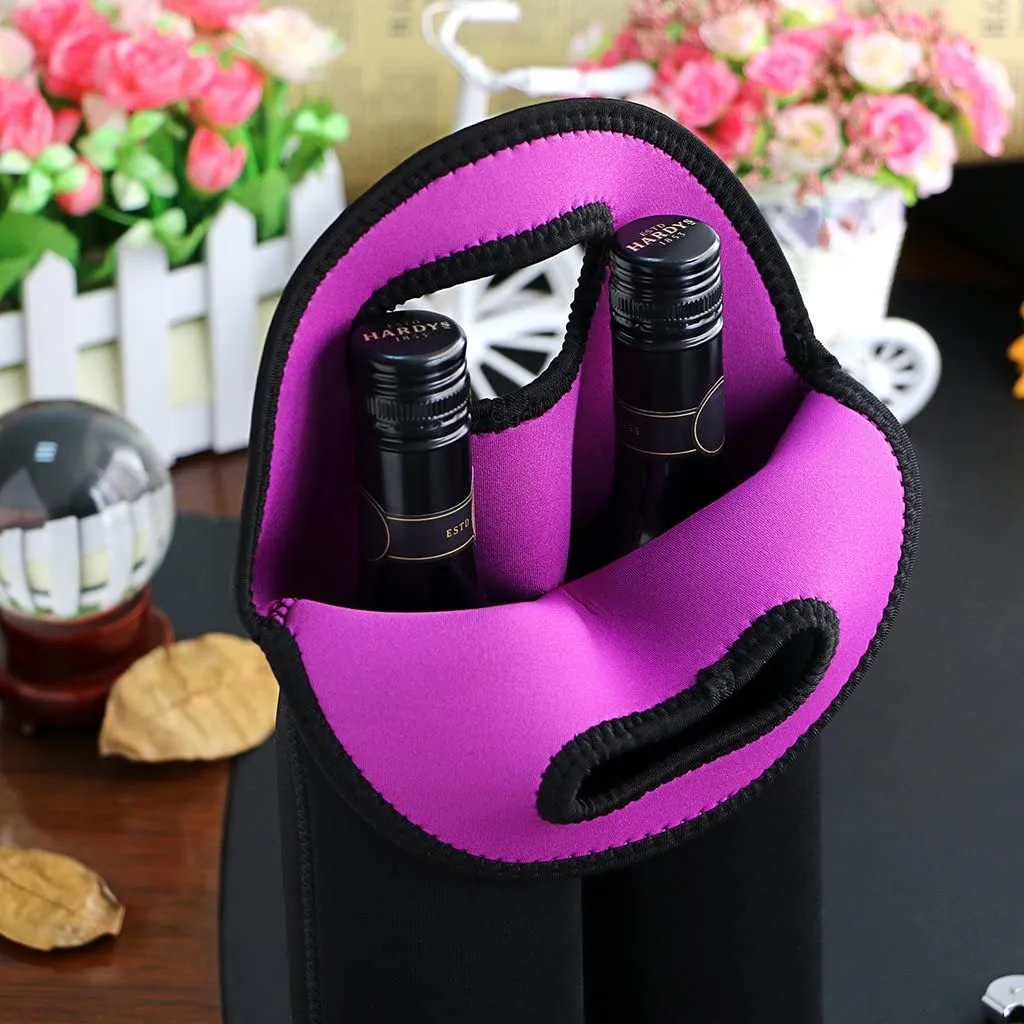 Neoprene Wine Bottle Tote 8