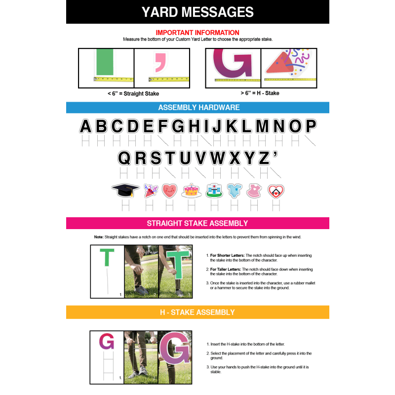 Congratulations Yard Letters 4