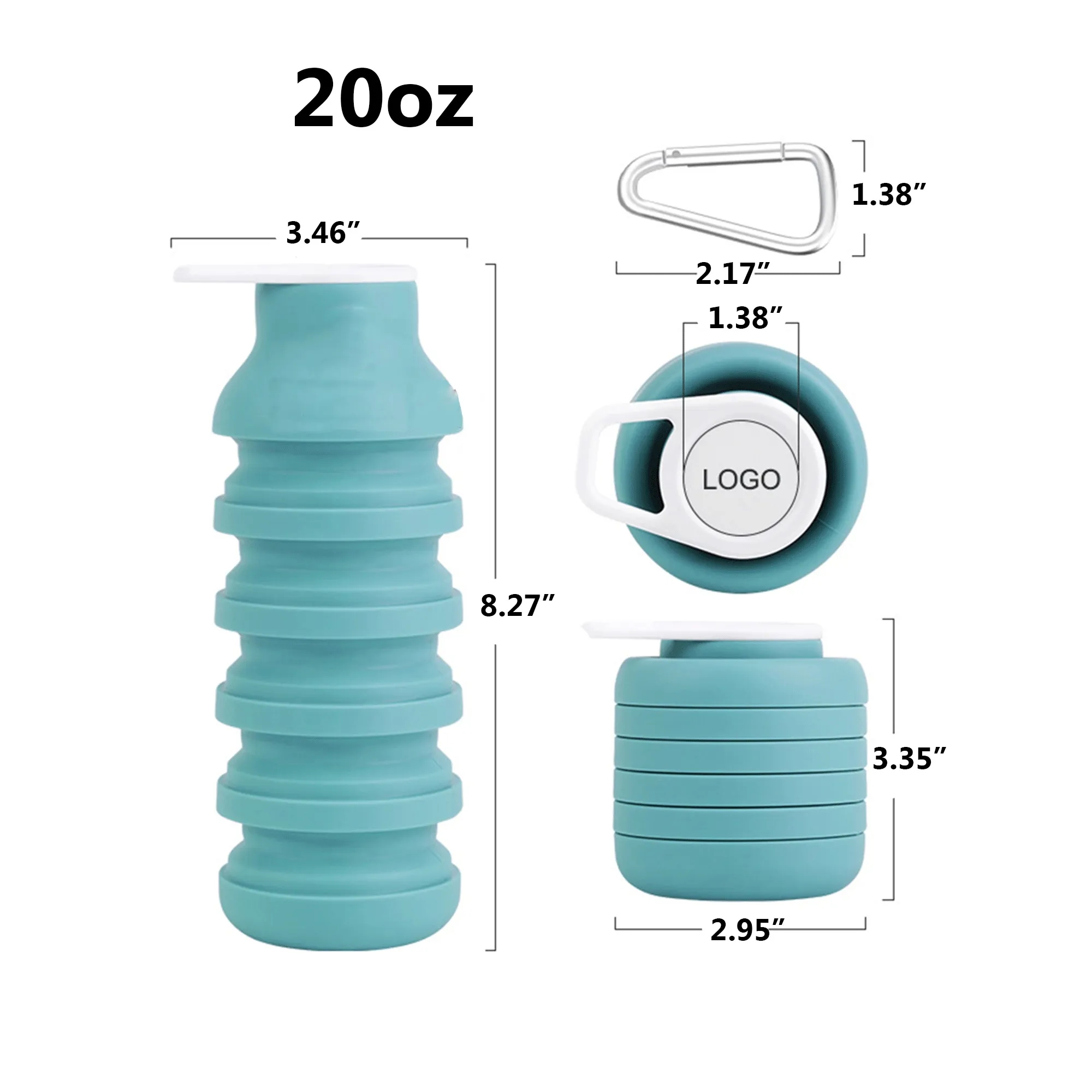 Flexible Sports Water Cup 20oz 5