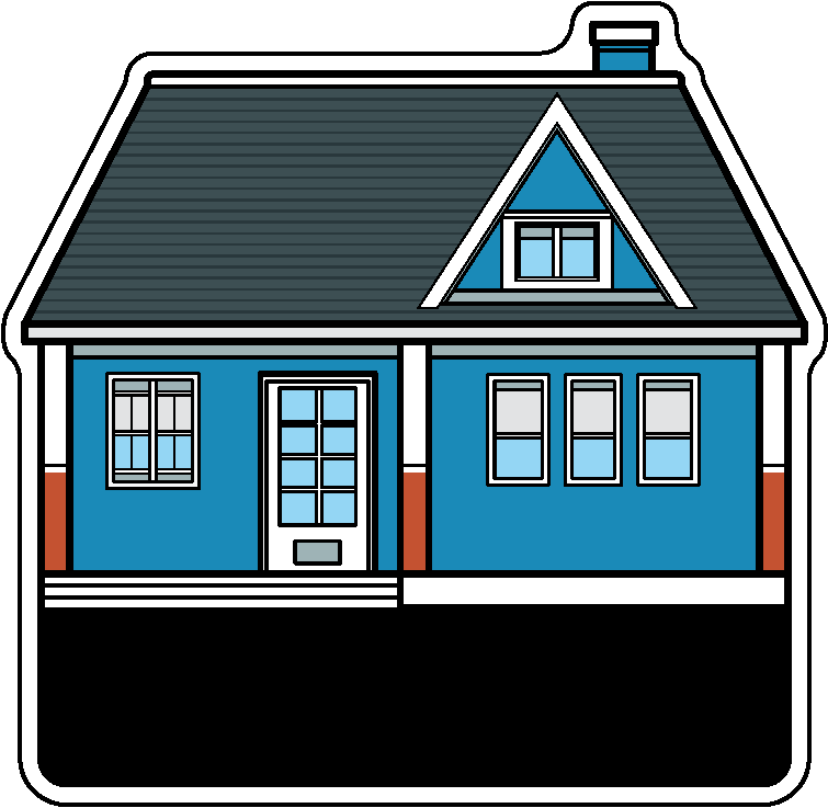 Stock Shape 1/4" Acrylic Magnet - USA Made