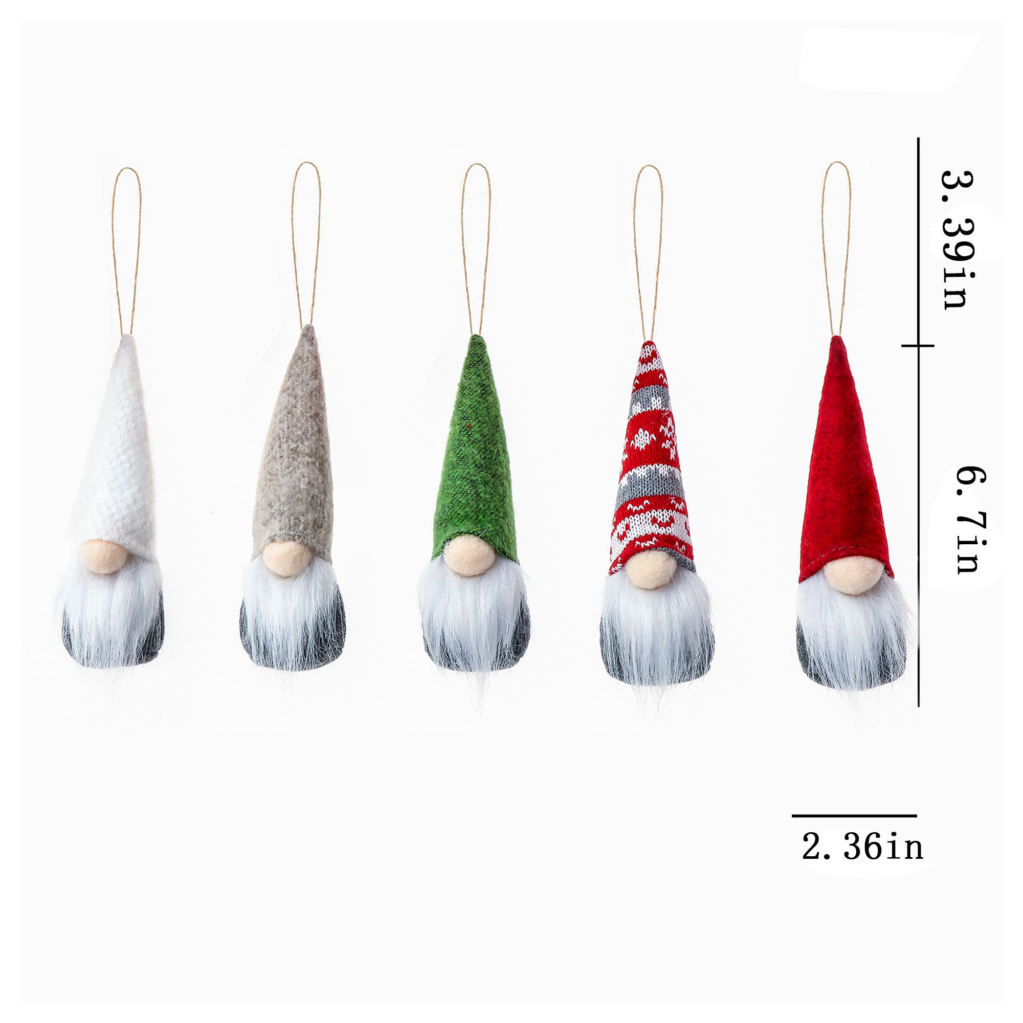 Festive Hanging Gnomes Ornaments for Christmas Trees 4