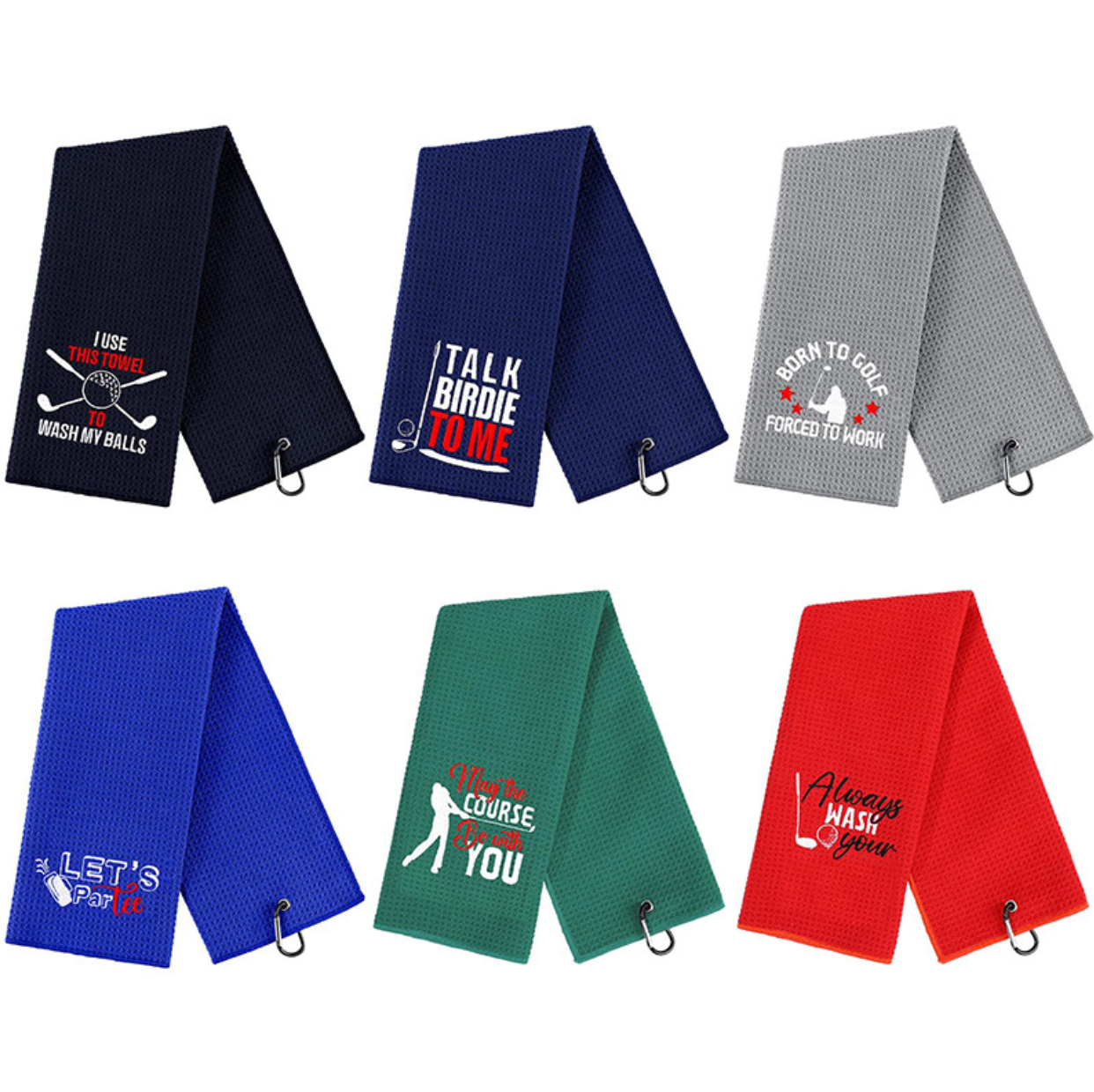 Golf Towel With Carabiner 3
