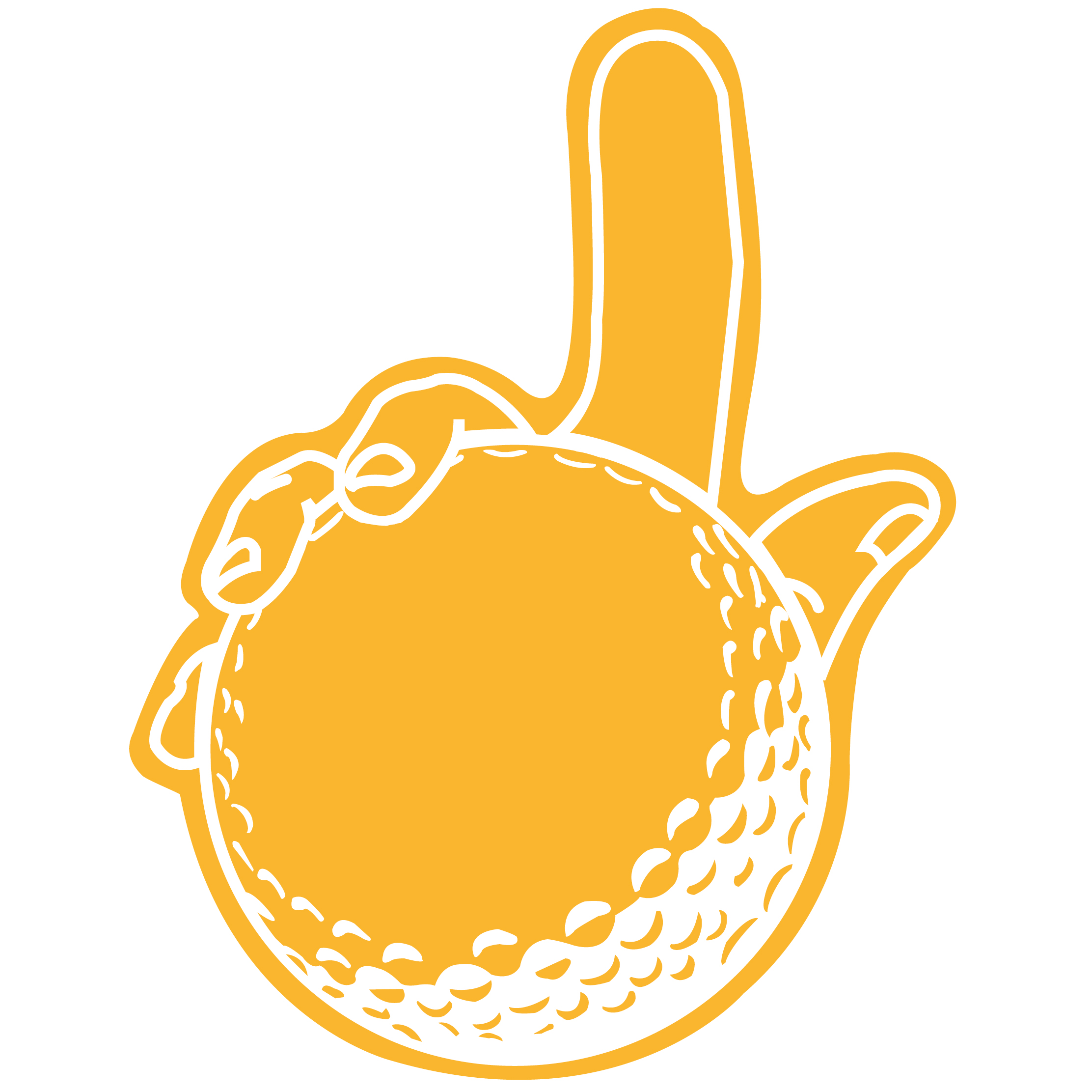 Large Golf Ball Hand 9