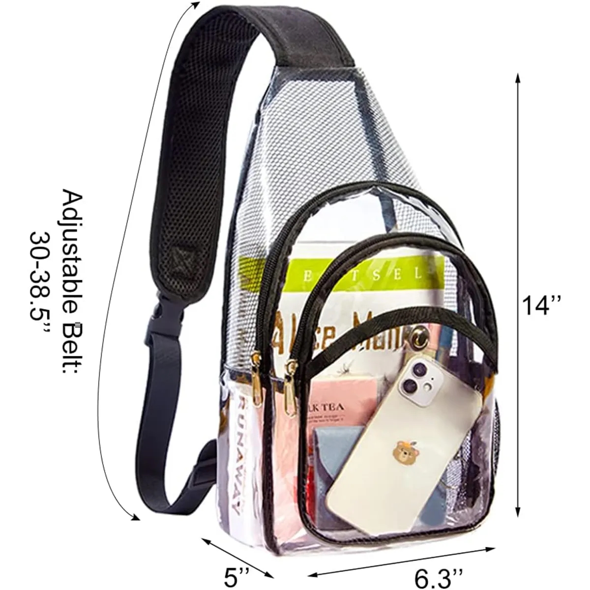 Stadium Approved Clear Sling Bag 5