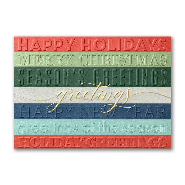 Many Greetings Holiday Card 1