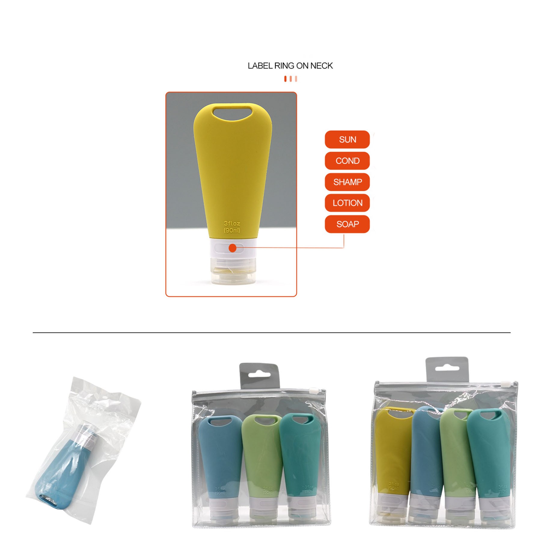 Creative Storage Extrusion Silicone Travel Dispenser 2