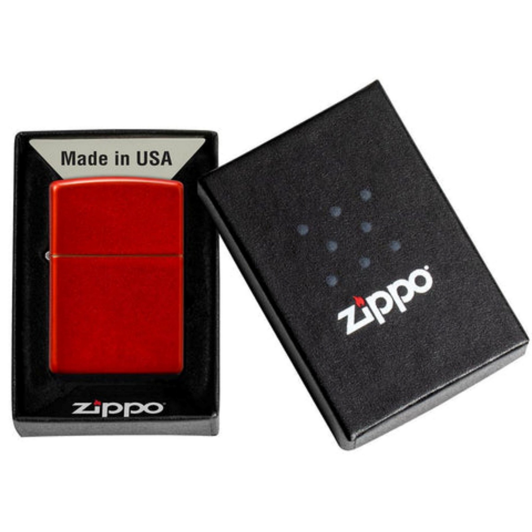 Genuine Zippo windproof lighter - Metallic Red 5