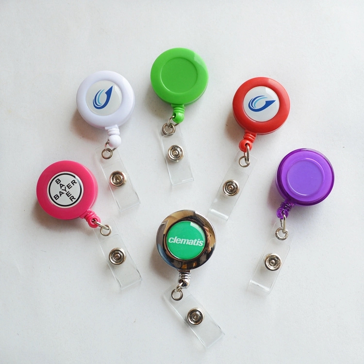Round Shaped Retractable Badge Holder 3