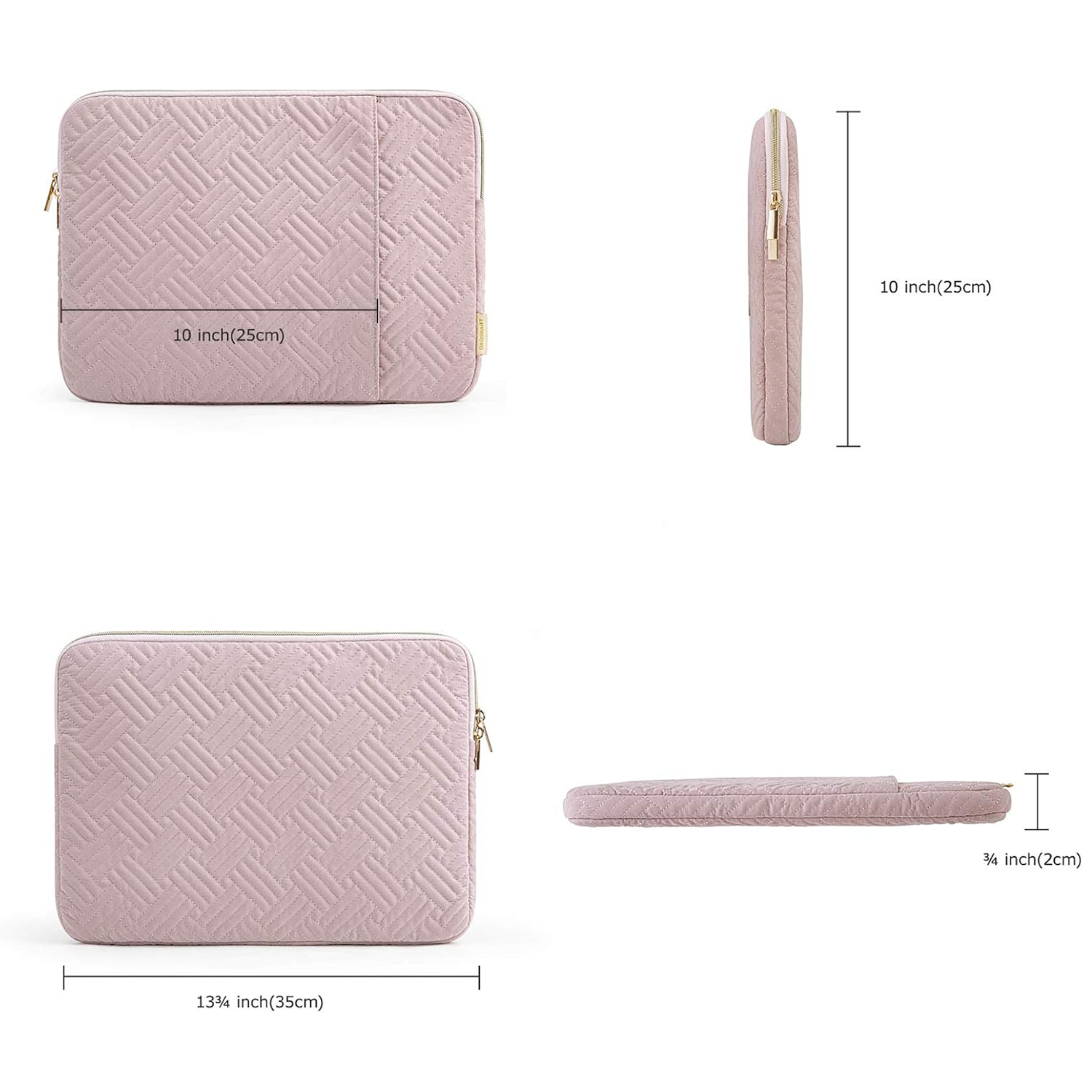 13" Waterproof Oxford Laptop Sleeve w/ Pockets 3