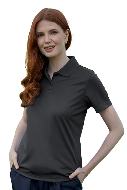 Women's Vansport Omega Solid Mesh Tech Polo 110