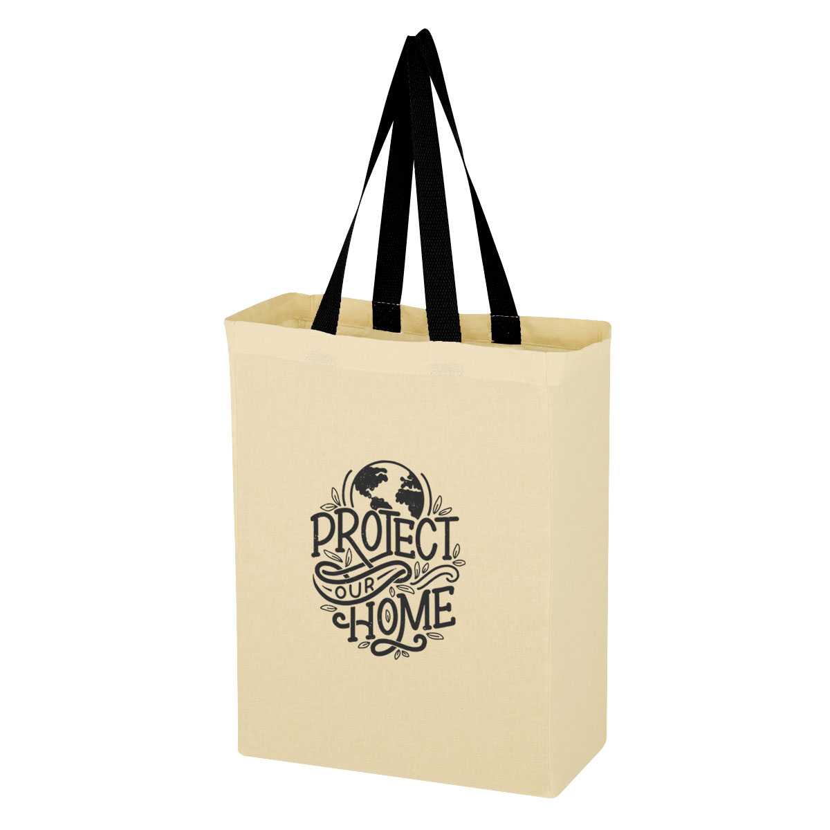 Natural Cotton Canvas Grocery Tote Bag, custom tote bag with logo imprint 11