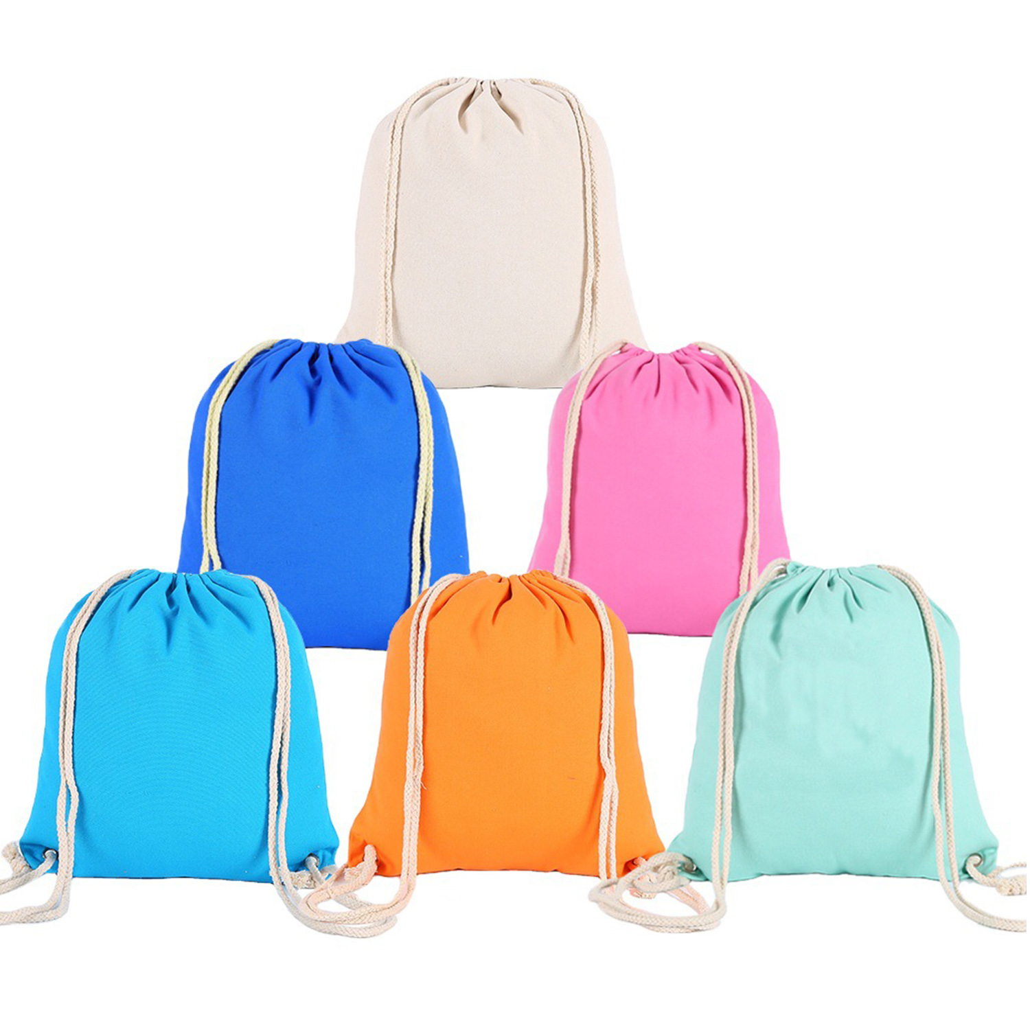 Canvas Sport Drawstring Backpack 2