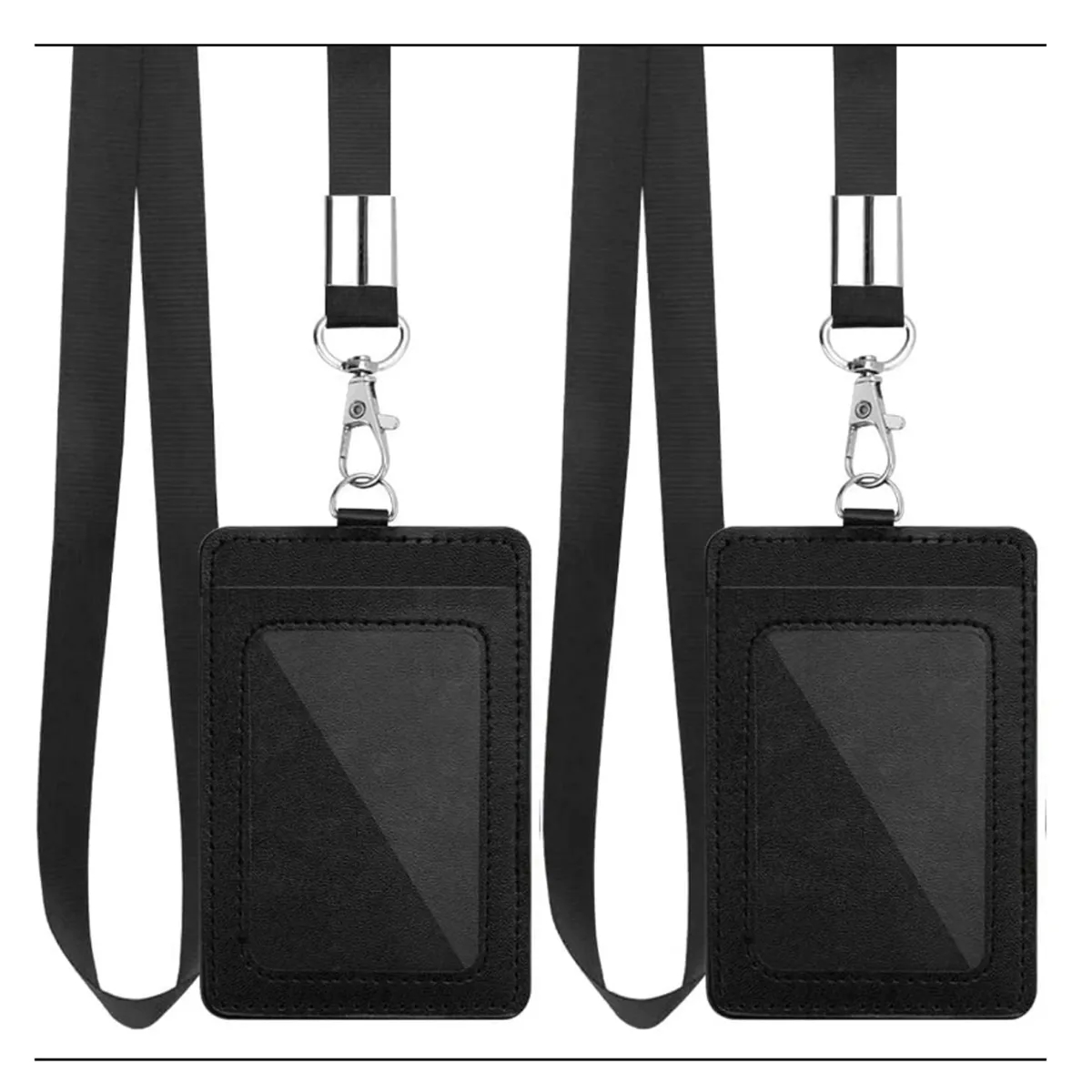 PU Leather Card Holder Bus Student ID Protective Cover 5