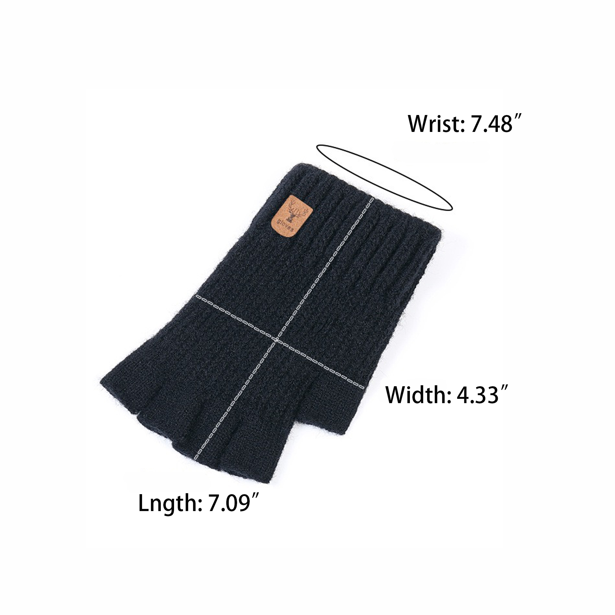 Knit Fingerless Gloves MOQ 10pcs 3
