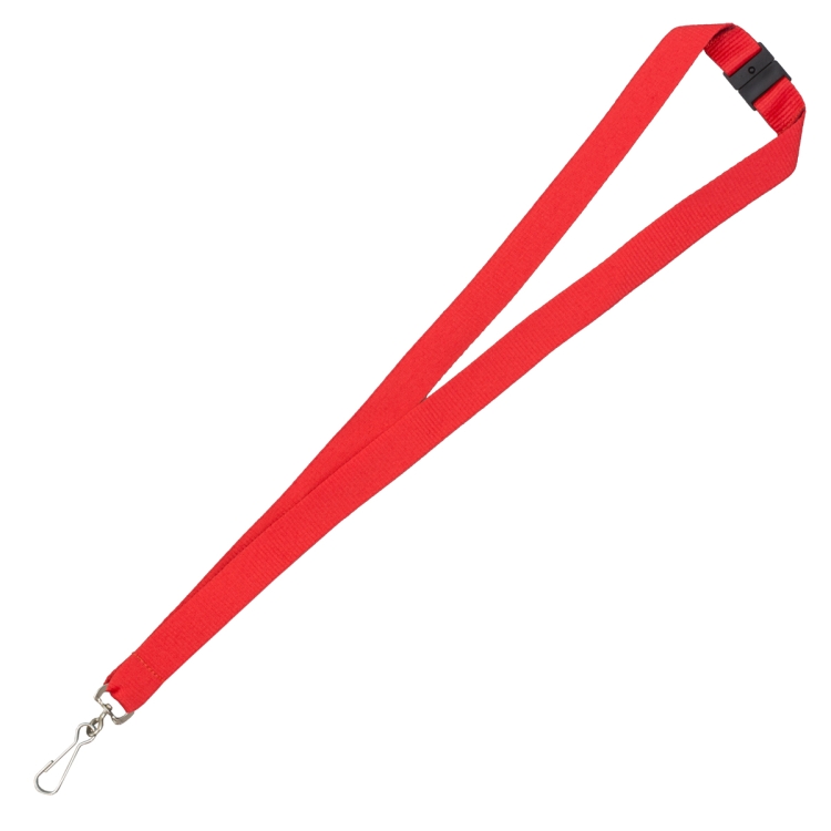 "OWEN" 3/4" Blank Lanyard with Breakaway Safety Release Attachment - Bulldog Clip 4