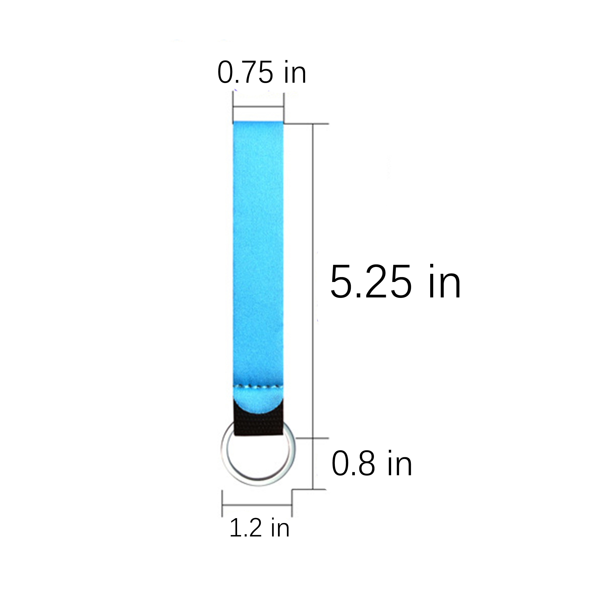 Neoprene Wristband keychain 6
