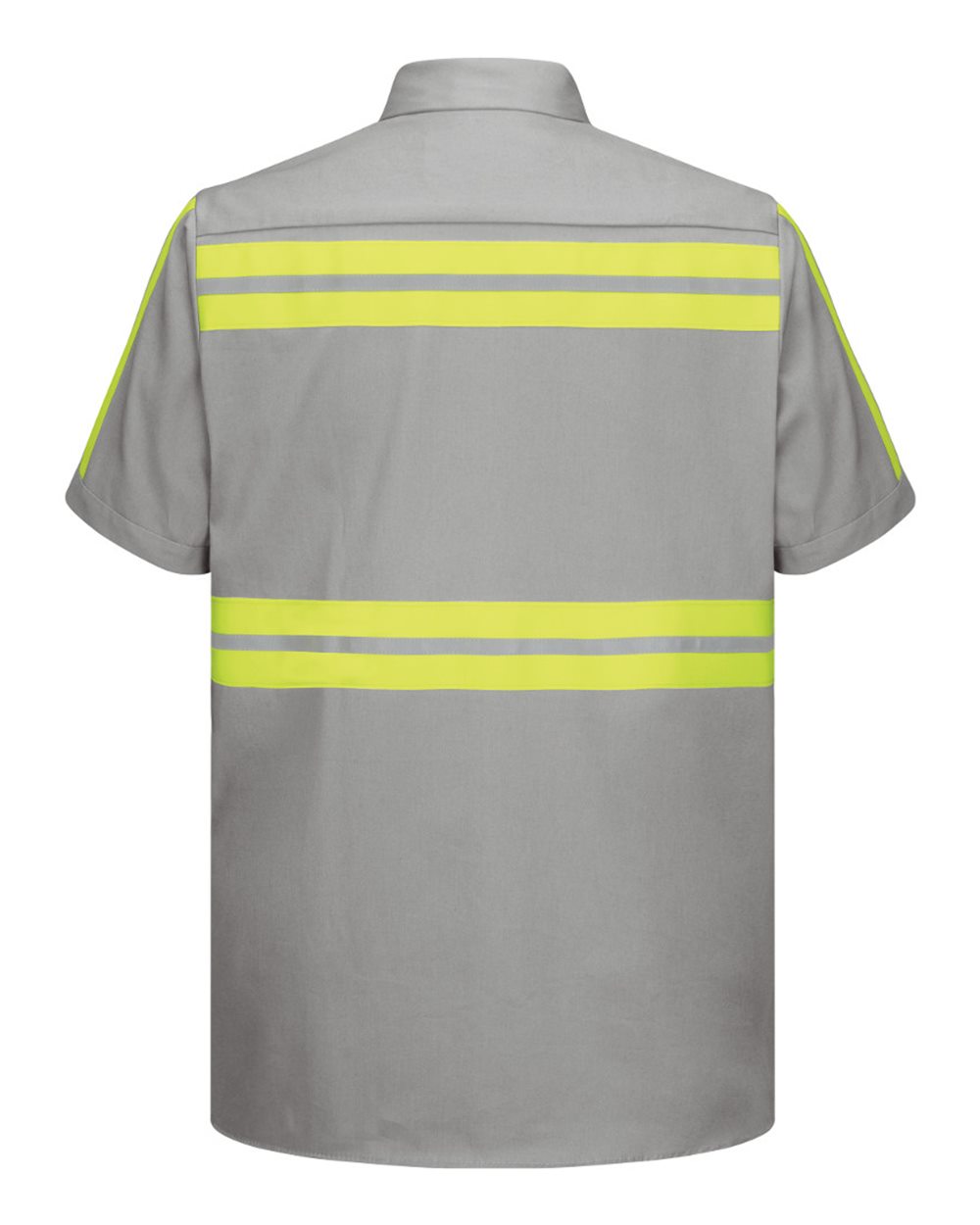 Enhanced Visibility Short Sleeve Cotton Work Shirt Tall Sizes