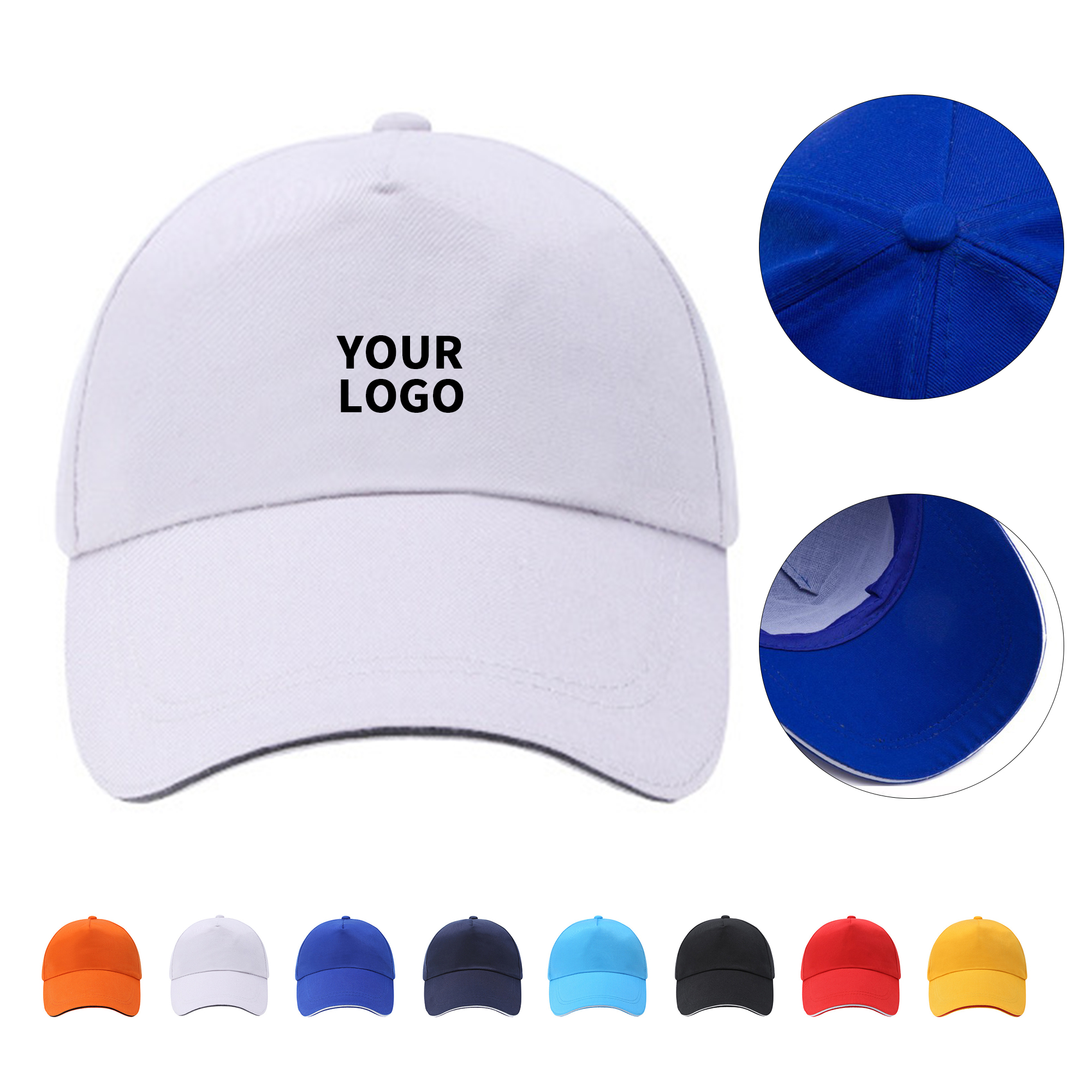 Cotton Twill Baseball Cap With Adjustable Closure 6