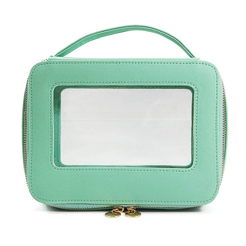 PU Leather Clear Portable Makeup Bag 9