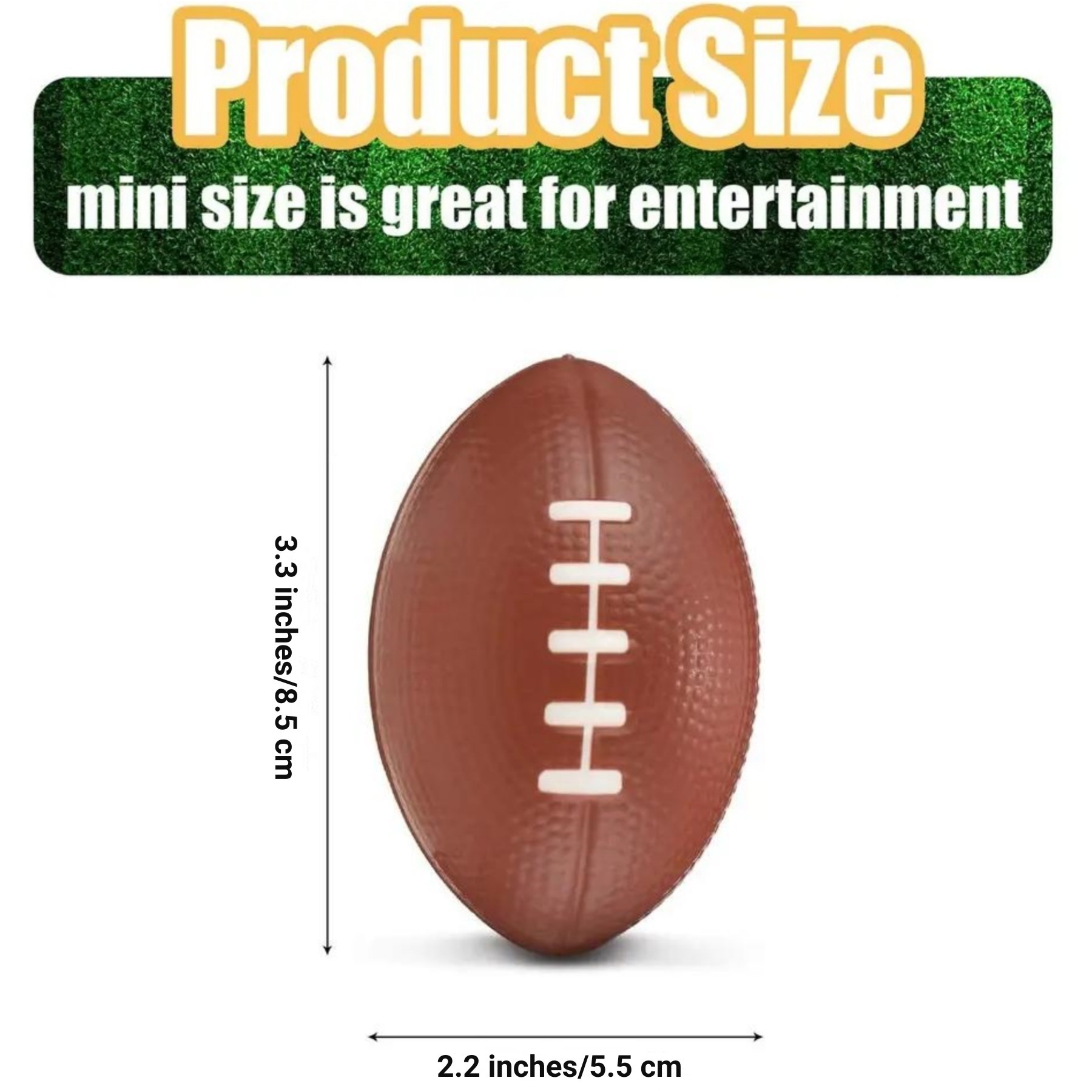 3.3" Foam Football Stress Balls 3