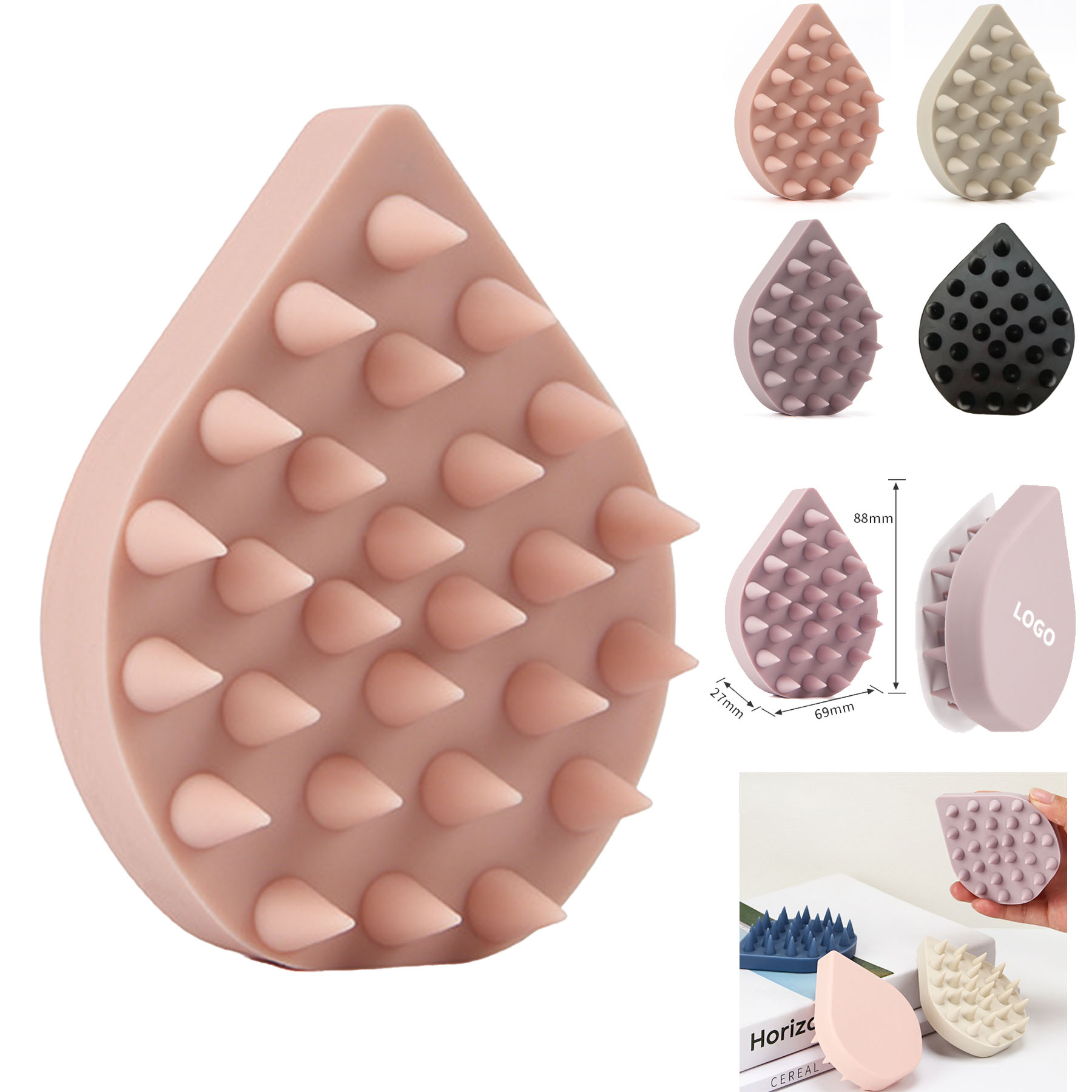 Hair Antipruritic Shampoo Brush 2