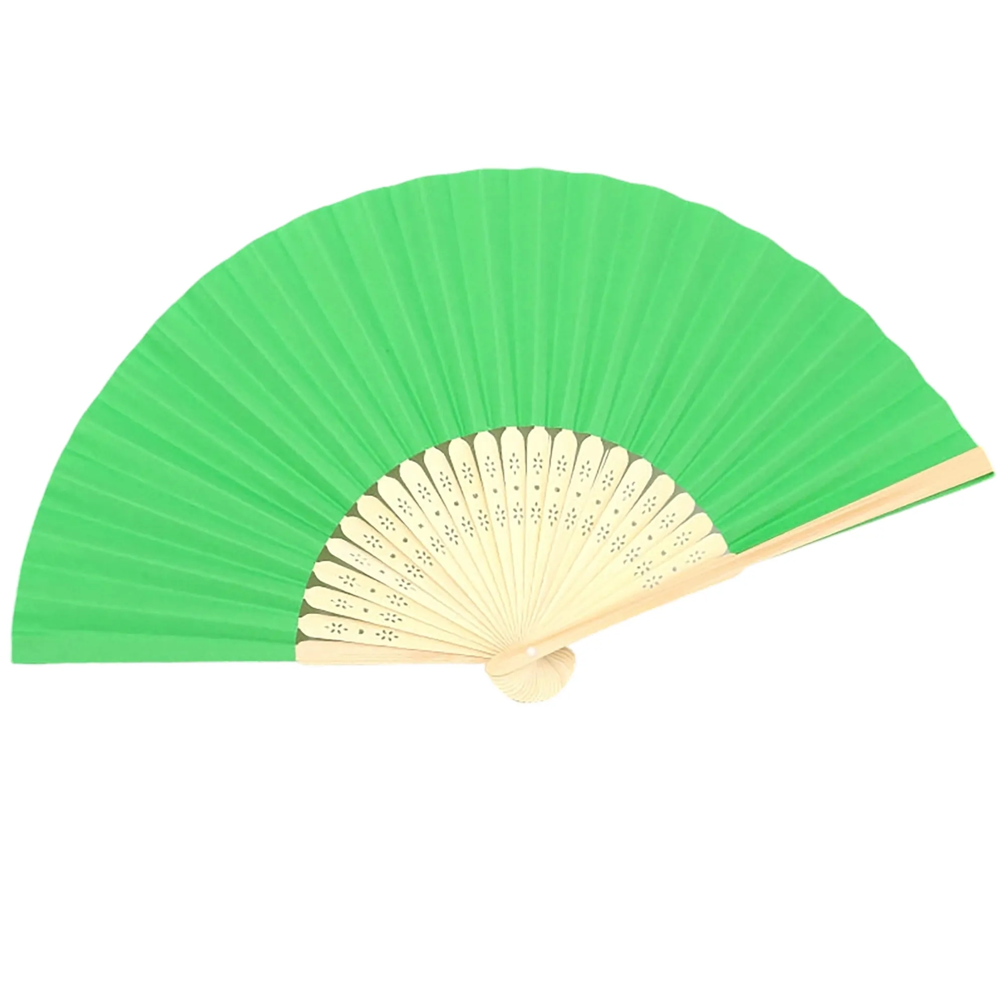 Bamboo Handle Paper Folding Fan Decorative 9