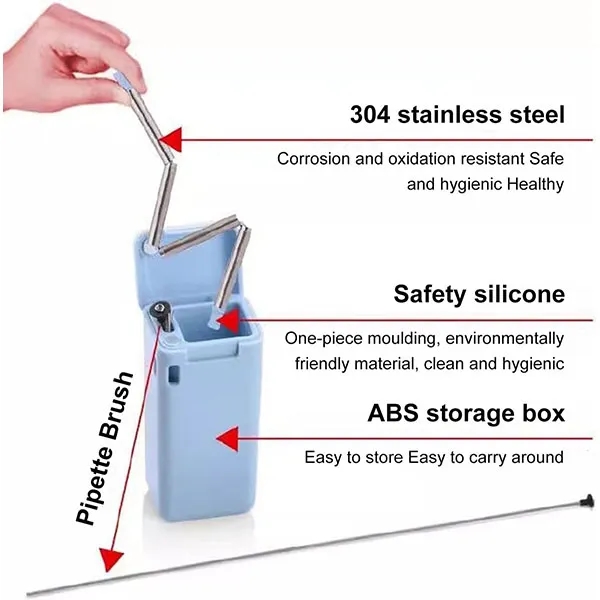 Collapsible Straw With Carrying Case 4