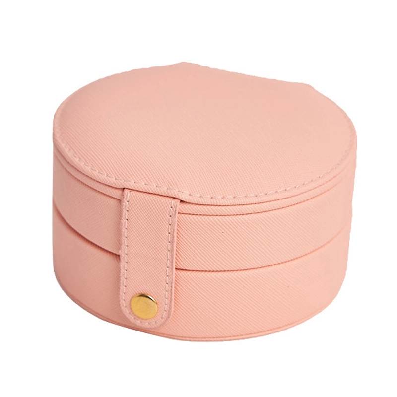 Portable Travel 2-Layer Jewelry Organizer Box with Mirror 3