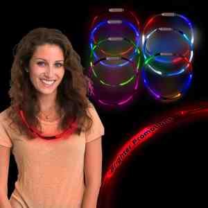 Red 27" LED Glow Light Up Necklace
