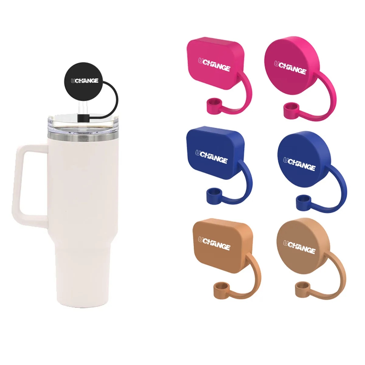 Dust Proof Silicone Straw Cap Fits 10mm Reusable Straws 1