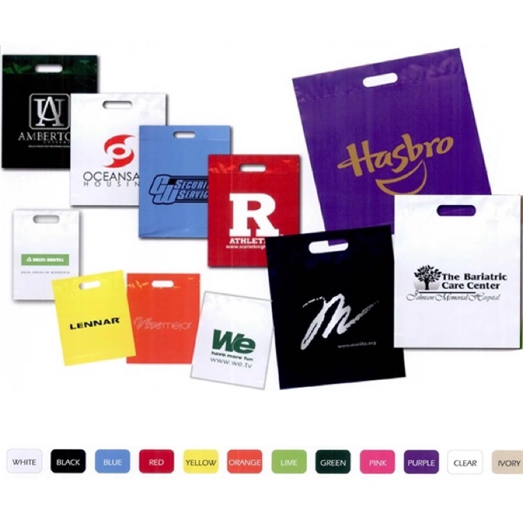 24" x 24" x 5" Fold Over Die Cut Handle Bag 1