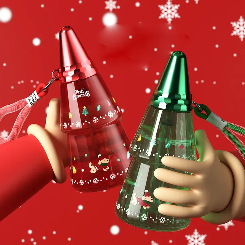 16.91 oz Christmas Water Cup with Lid and Straw 8