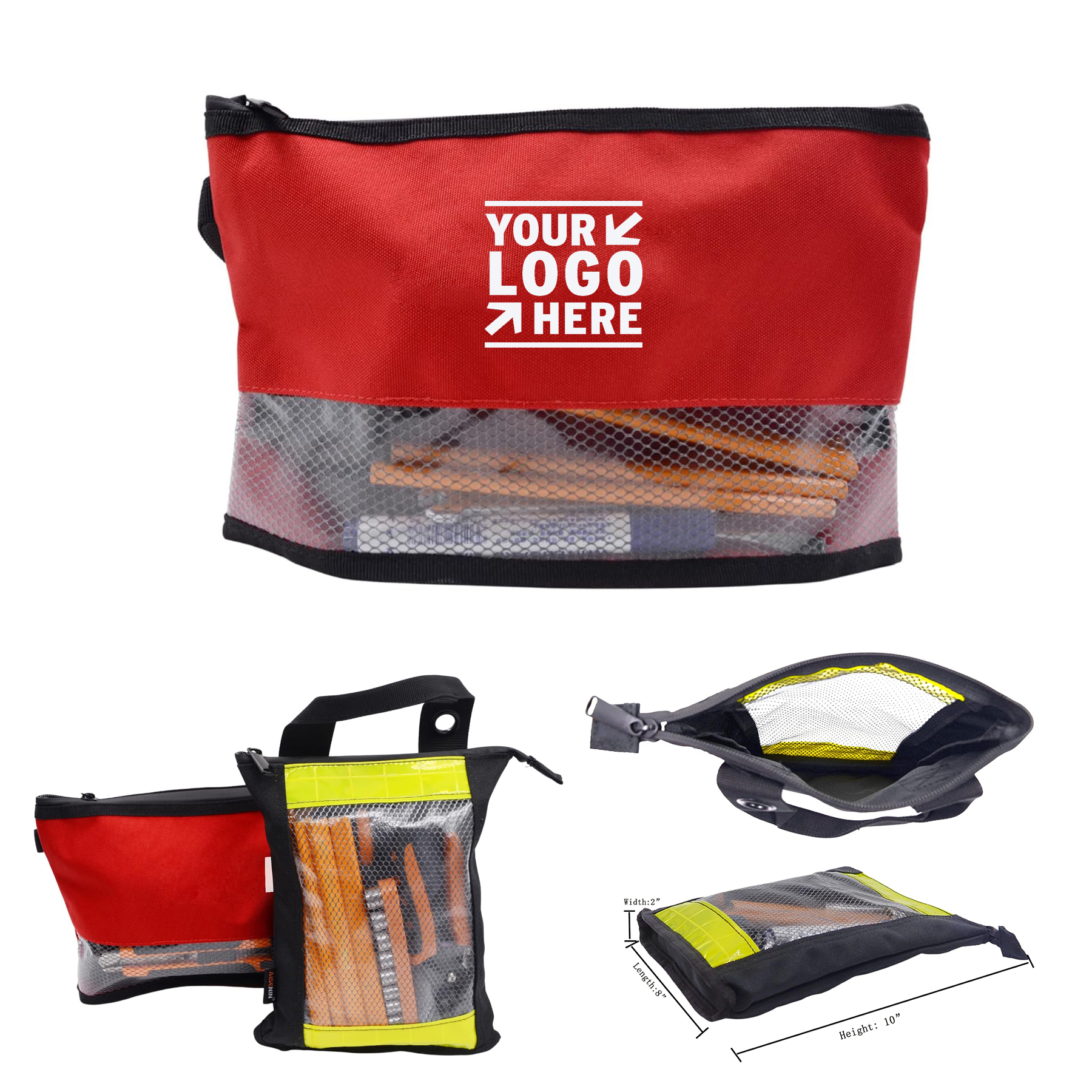 Small Tool Zipper Pouch Durable Storage Organizer Tote Bag
