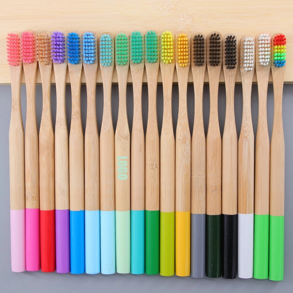 Multi-color Biodegradable Bamboo Toothbrushes 3
