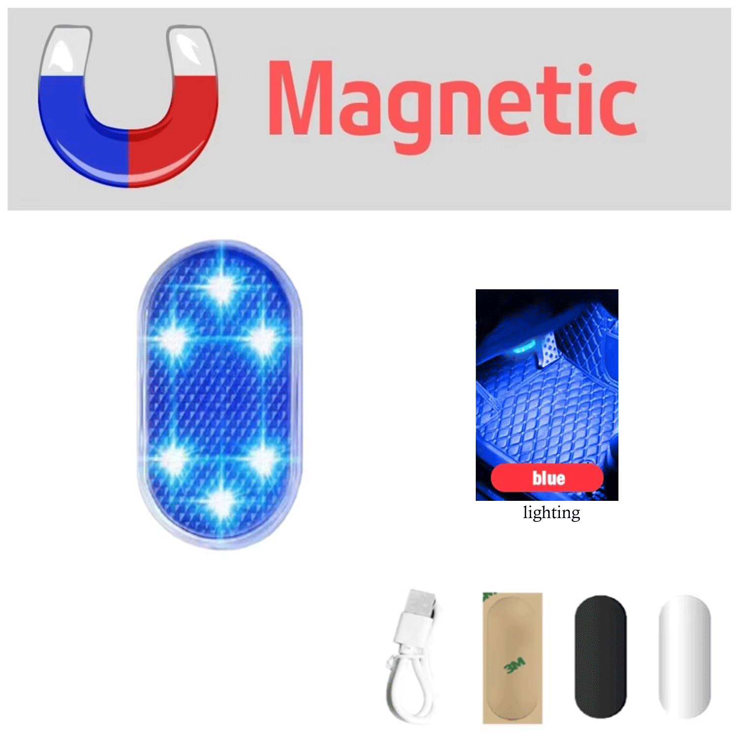 multicolor Car's Interior Lamp Atmosphere wireless LED light 7