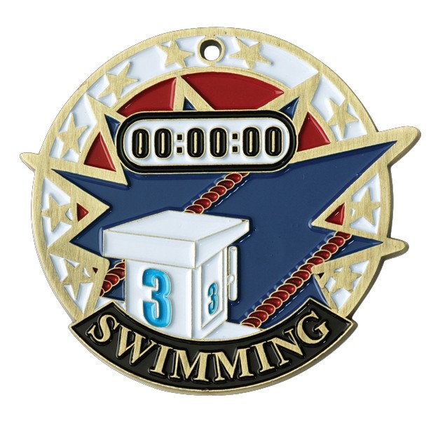 Swimming USA Sport Medal, 2" 2