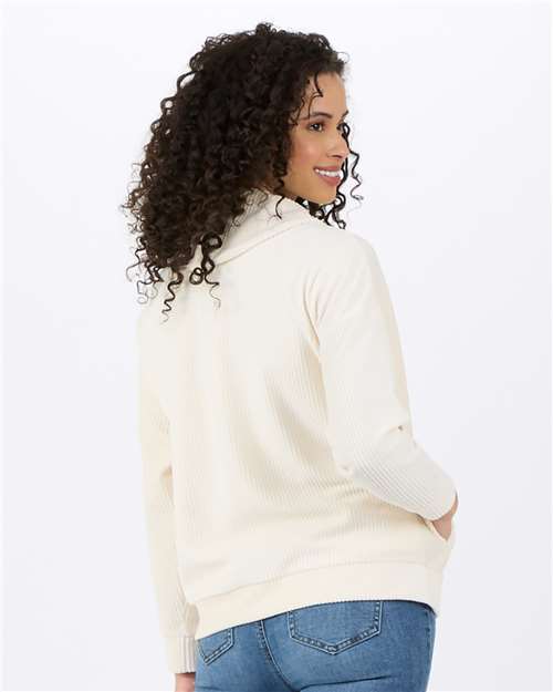 Women's Manchester Corded Quarter-Zip Pullover - BW5203 2